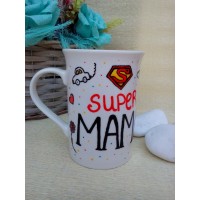 Ръчно изработена чаша"Чашата на Super Мама"