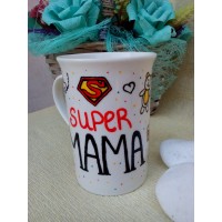 Ръчно изработена чаша"Чашата на Super Мама"